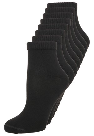 UNISEX ESSENTIALS QUARTER 8PACK - Chaussettes - black