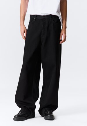 Weekday ASTRO LOOSE BAGGY UNISEX - Džíny Relaxed Fit - black rinse