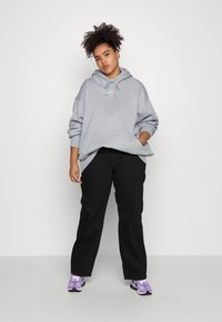 Nike Sportswear HOODIE - Camisola - dark grey heather