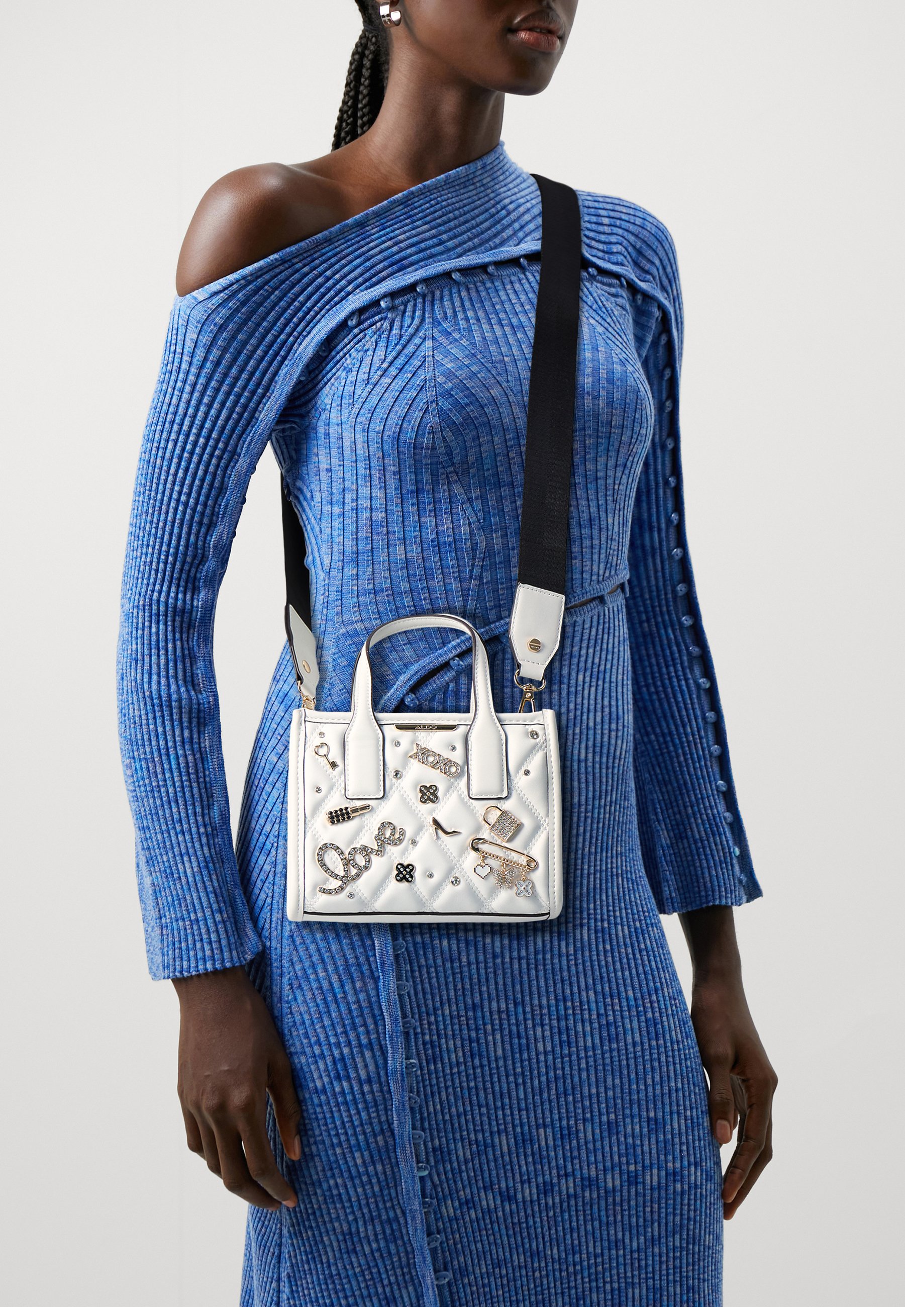 ALDO KEYLANI - Handbag - black/white/white - Zalando.co.uk