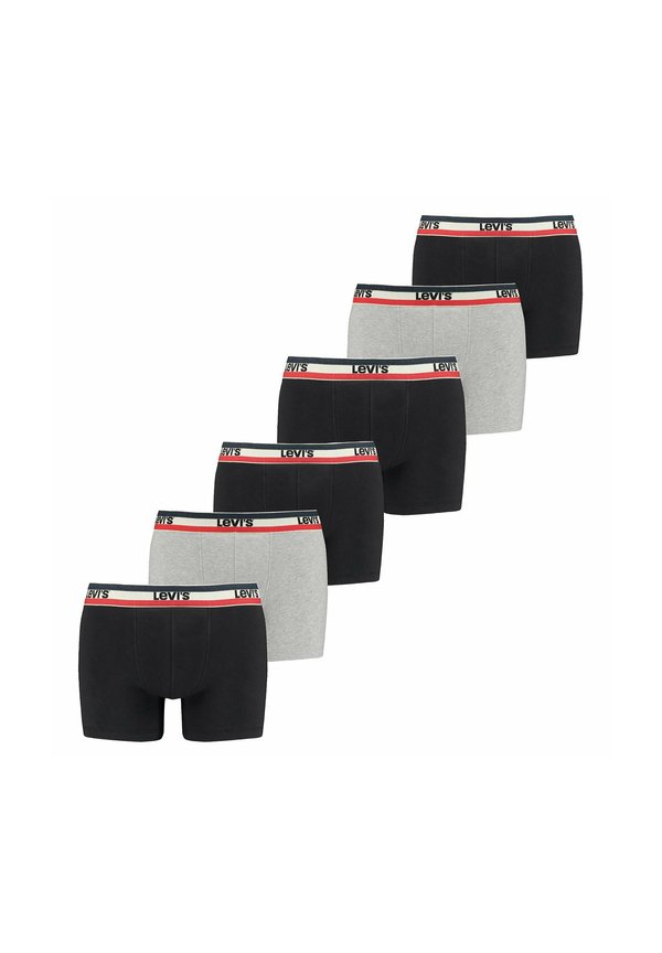 6ER PACK  - Trunks - schwarz grau