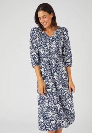 CHAUDE - Jerseyjurk - marine fleuri