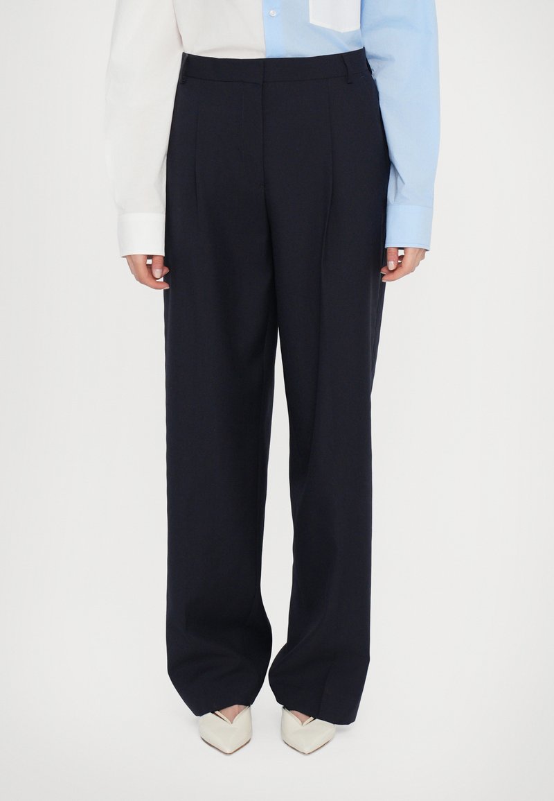 OFFICINE GENERALE NEW SOPHIE FRESCO - Kalhoty - dark navy