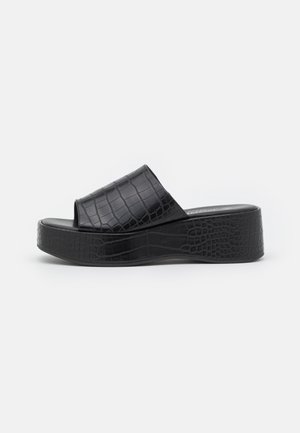 Monki Muiltjes met hak - black