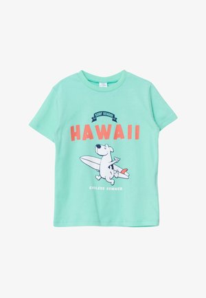 CREW NECK PRINTED - T-shirt print - green