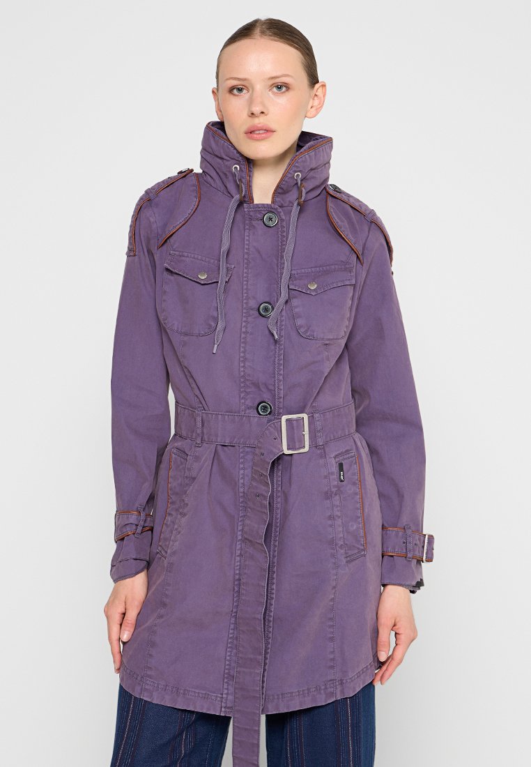 khujo Trenchcoat paars