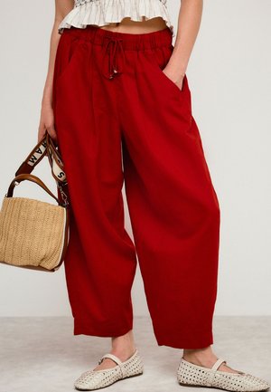 Next, Pantalon classique - rust red