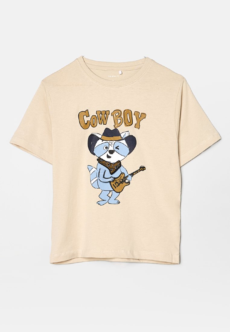 name it T-shirt print taupe name it T-shirt print taupe