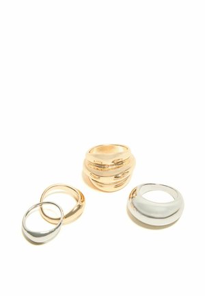 Bershka 4-PACK - Inel - gold-coloured