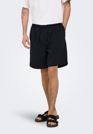 Only & Sons, JOGGING-SHORTS ONSWILL LOCKER GESCHNITTEN SHORTS - Træningsbukser - black