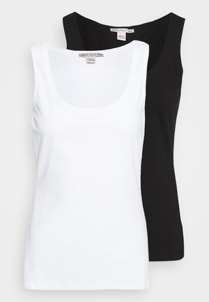 2 PACK - Top - white/black