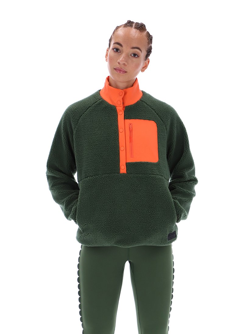 Ted Baker Sports Fleece trui donkergroen