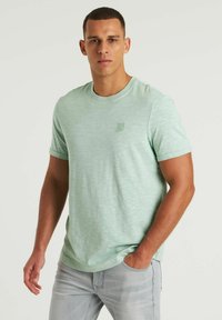 CHASIN' BRODY SLUB - Jednoduché tričko - light green