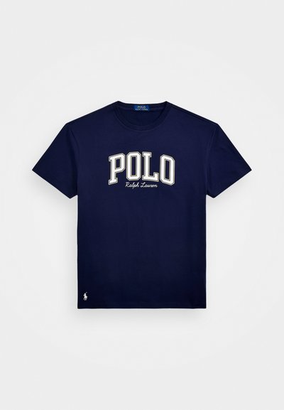 Polo Ralph Lauren CUSTOM SLIM FIT LOGO JERSEY T-SHIRT - Trükipildiga T-särk - cruise navy