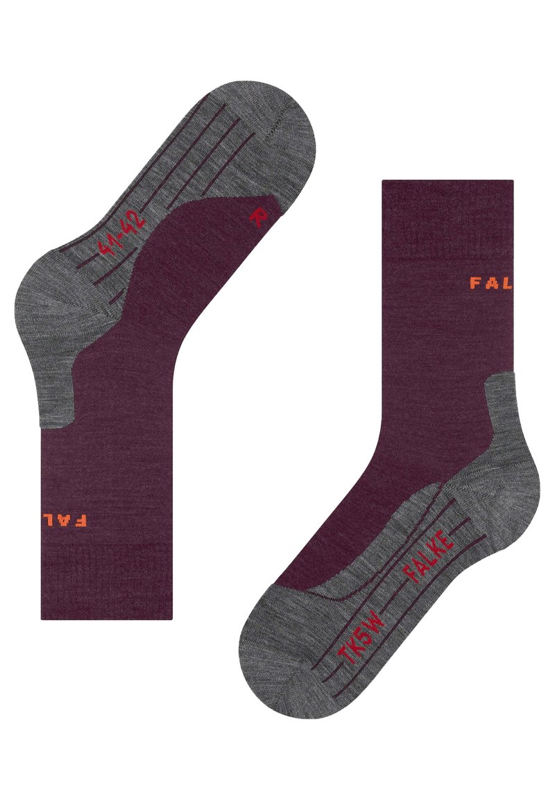 FALKE TK5 TREKKING LIGHT CUSHIONING - Calze sportive - dark mauve