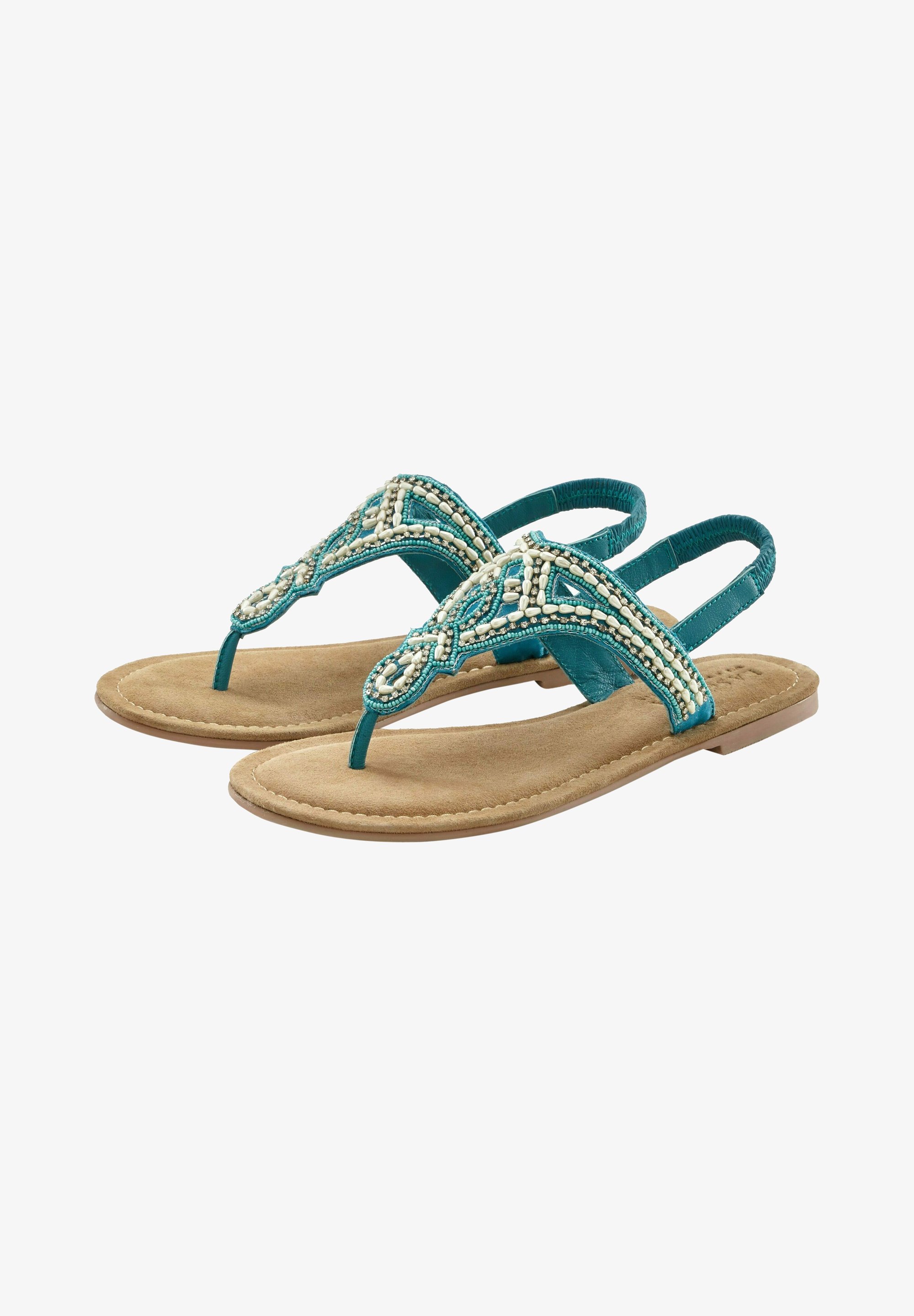 LASCANA ZEHENTRENNER T-bar sandals türkis/turquoise Zalando