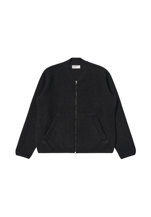 Felpa con zip - black