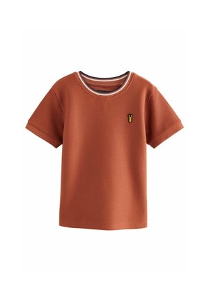 REGULAR FIT - SHORT SLEEVE - Basic T-shirt - rust brown