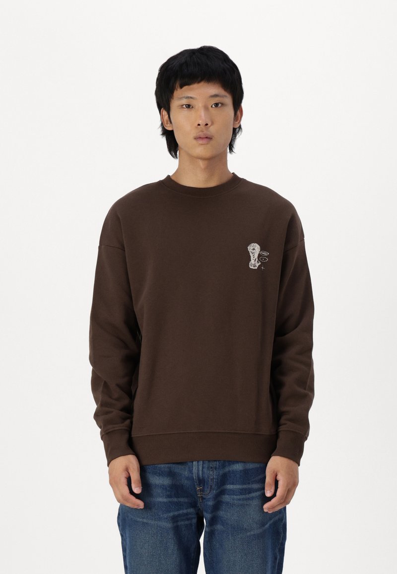Jack & Jones JCOVICTOR UNISEX - Sweatshirt - chocolate brown