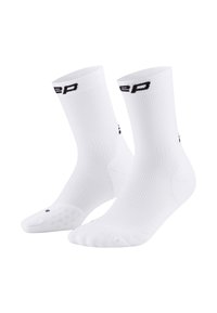 RUN COMPRESSION MID CUT 5.0 - Sports socks - white