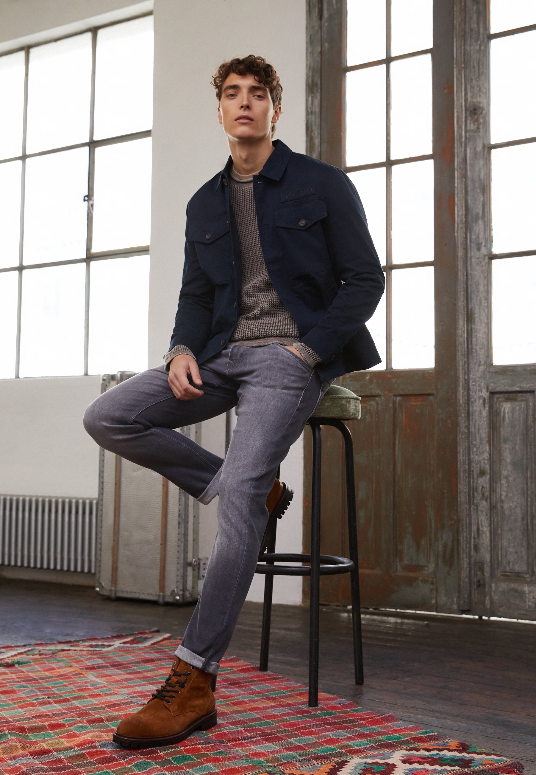 Pepe - Vaqueros slim fit - negro -