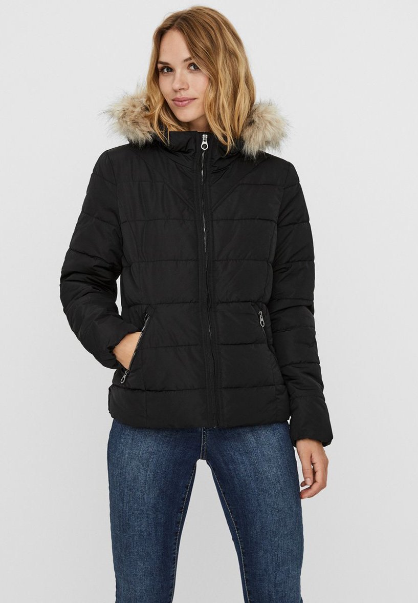 vero moda black puffer jacket