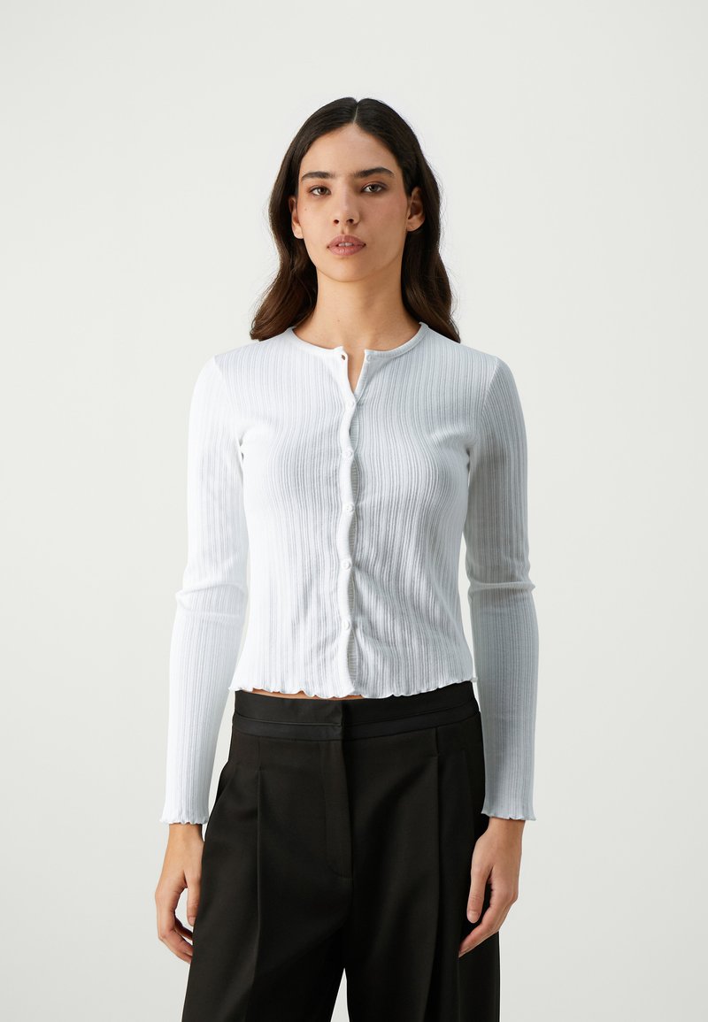 Samsøe Samsøe SAJUNI CARDIGAN - Neuletakki - white