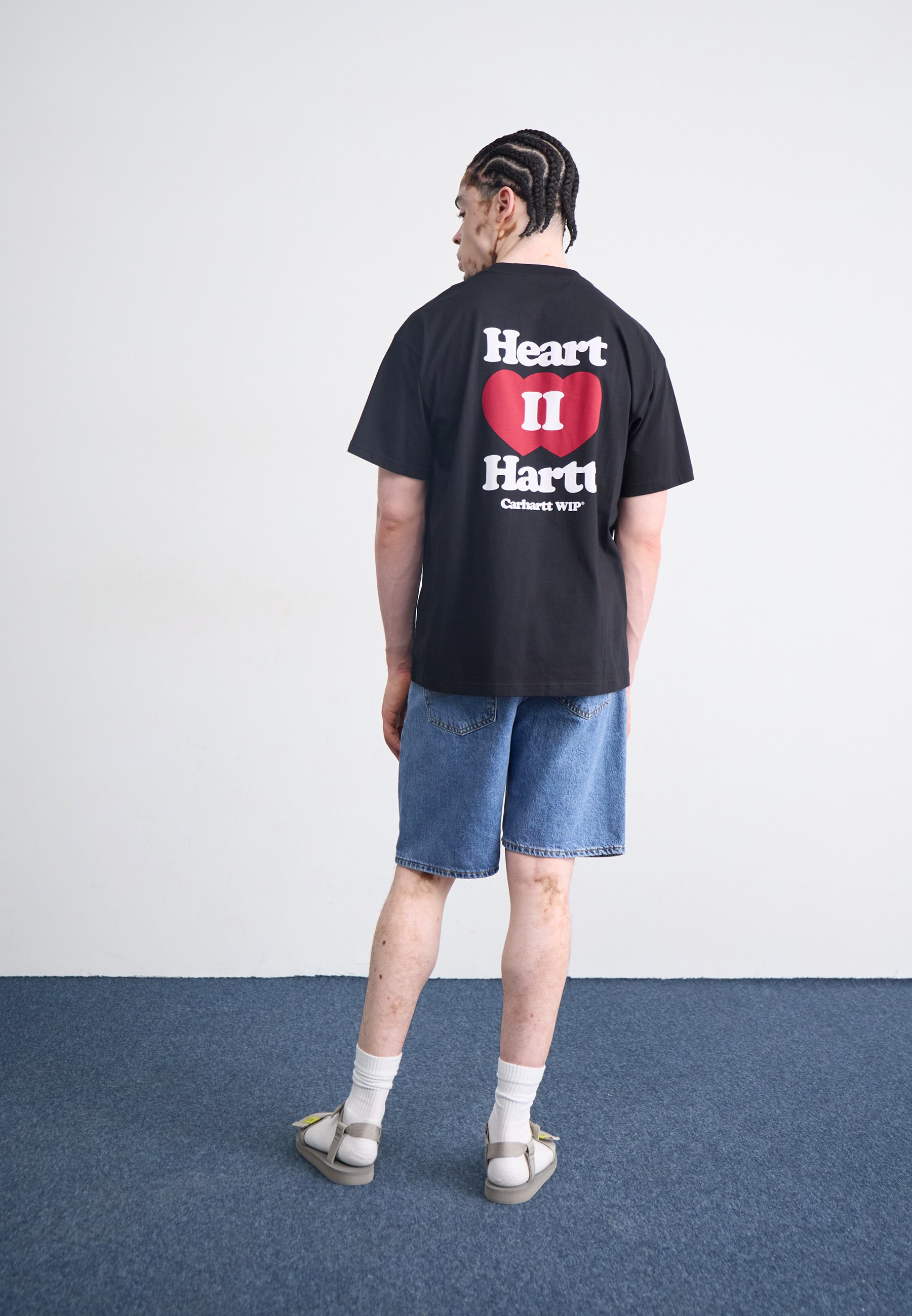 ★ドイツ発*carhartt WIP*新作*Heart II Hartt Tシャツ/BLACK★ Carhartt WIP W' S/S Heart Patch T-Shirt, Black / Black