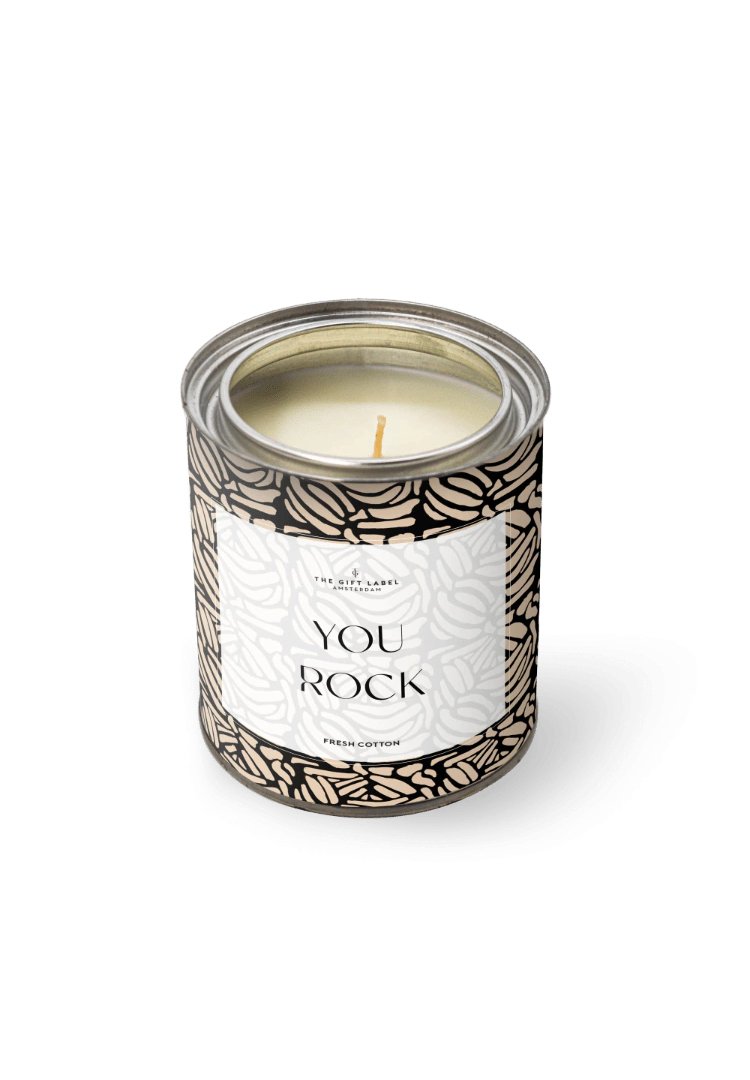 The Gift Label THE GIFT LABEL KERZE YOU ROCK FRESH COTTON Duftkerze