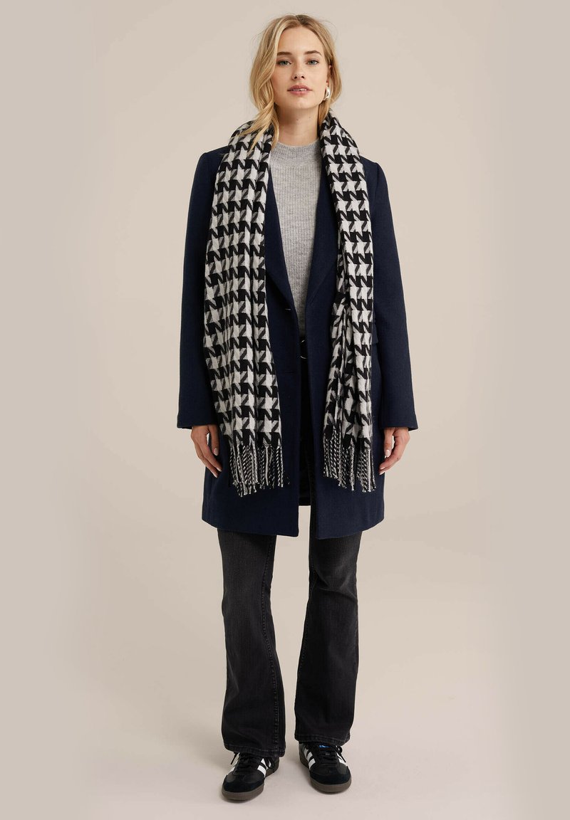 WE Fashion Mantel donkerblauw