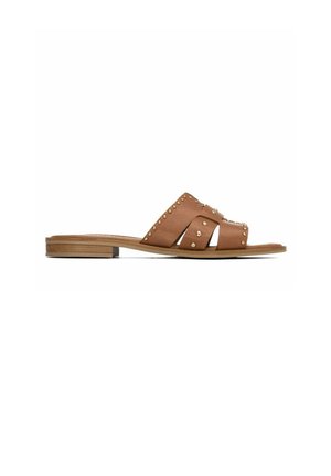 Carmela, SANDALIA DE MUJER PLANO  - CAMEL - Sandalias planas - marron