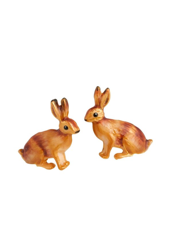 ENAMEL RABBIT STUD - Ohrringe