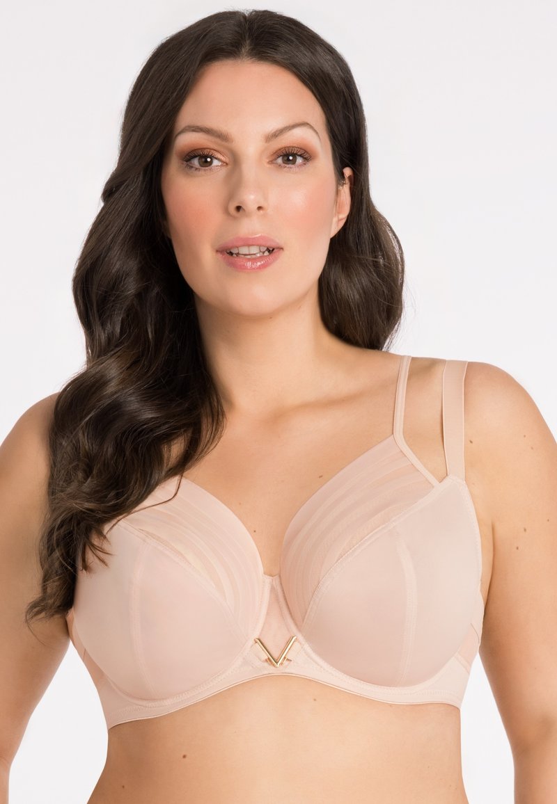 Gorsenia - YOKO - Underwired bra - beige, Enlarge