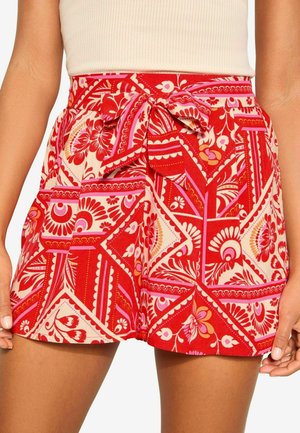 TIE WAIST - REGULAR FIT - Shorts - red