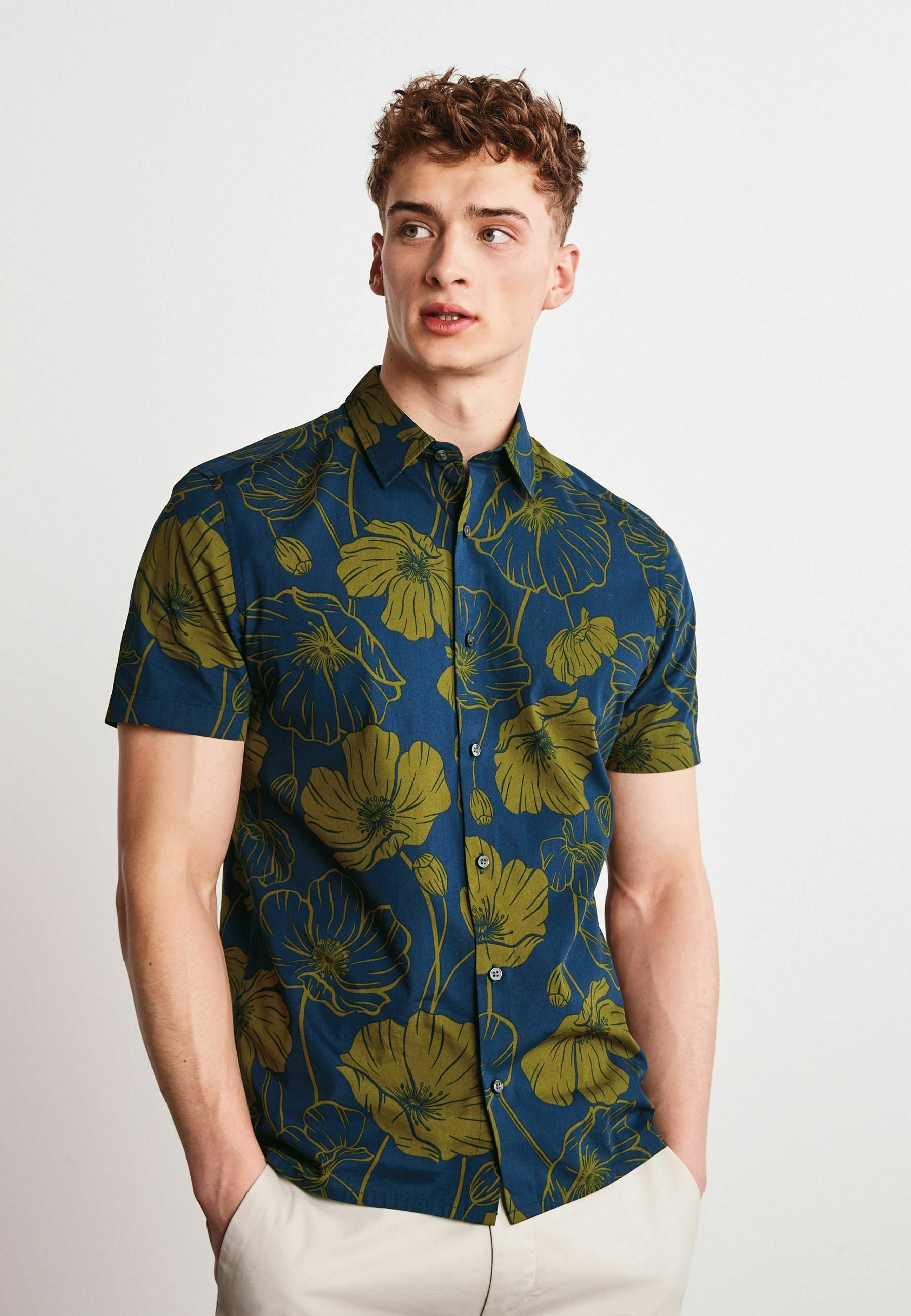 Next SHORT SLEEVE - Shirt - Navy Blue 