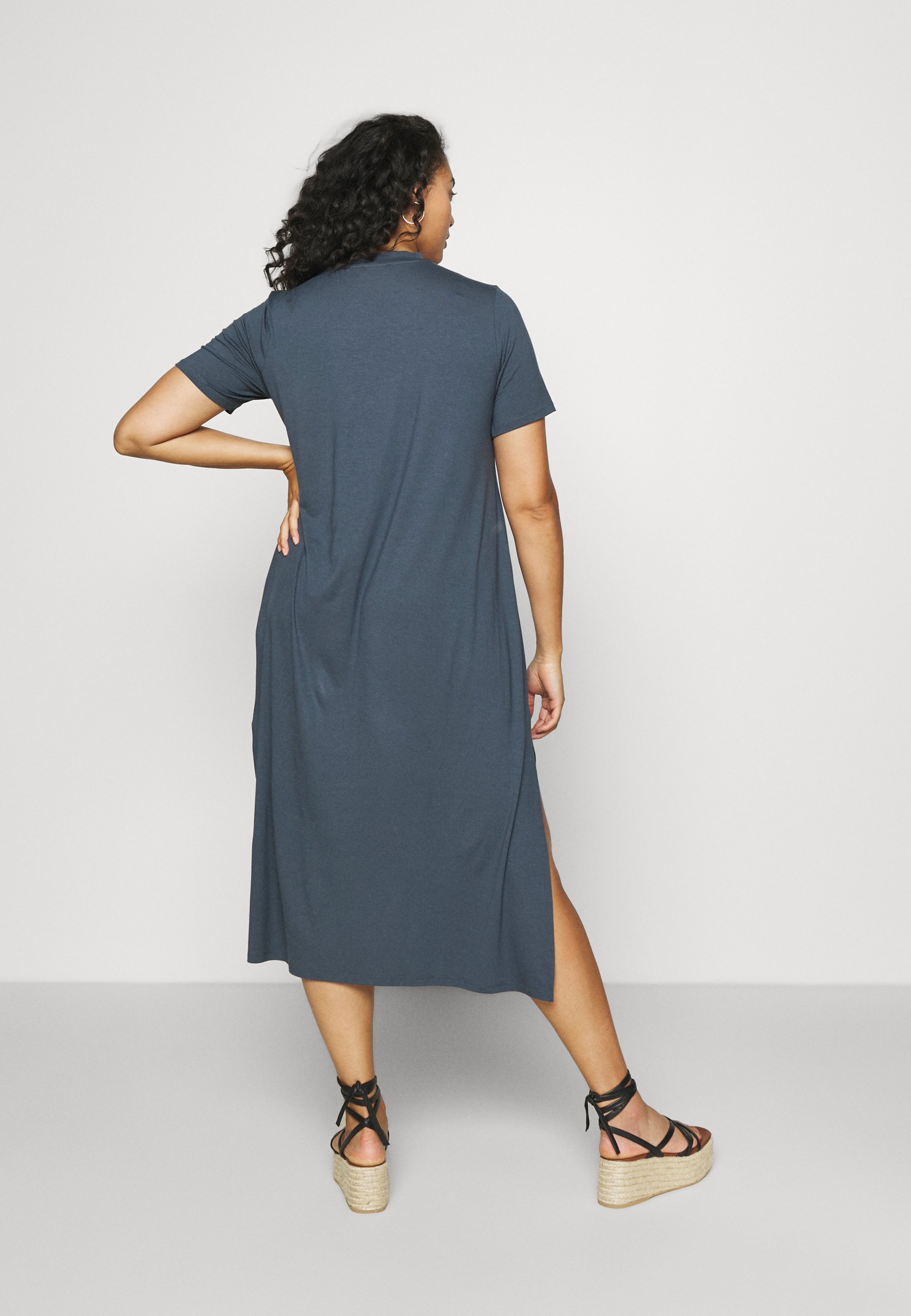 Donna MIDI DRESS WITH SIDE SPLIT - Vestito estivo Donna MIDI DRESS WITH SIDE SPLIT - Vestito estivo