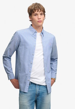 Superdry & Co, CLASSIC OXFORD LONG SLEEVE - Chemise - broker blue stripe