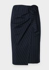 ZOE PENCIL SKIRT - Pencil skirt - navy/white