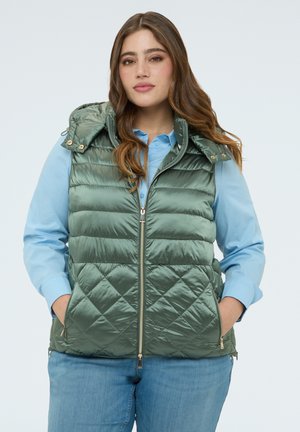 CON CAPPUCCIO - Weste - verde militare