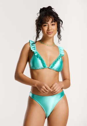 BOBBY SET  - Bikini - shiny green turquoise