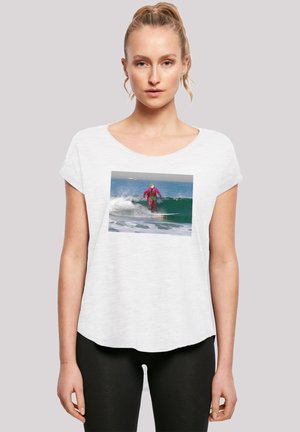 LONG CUT BATMAN TV SERIE JOKER SURFING - Print T-shirt - white