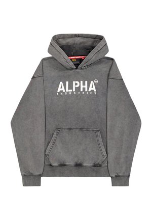 Alpha Industries, ALPHA INDUSTRIES MEN - HOODIES ALPHA STENCIL HOODIE - Kapuzenpullover - black