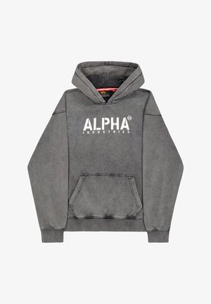 Alpha Industries, ALPHA INDUSTRIES MEN - HOODIES ALPHA STENCIL HOODIE - Kapuzenpullover - black