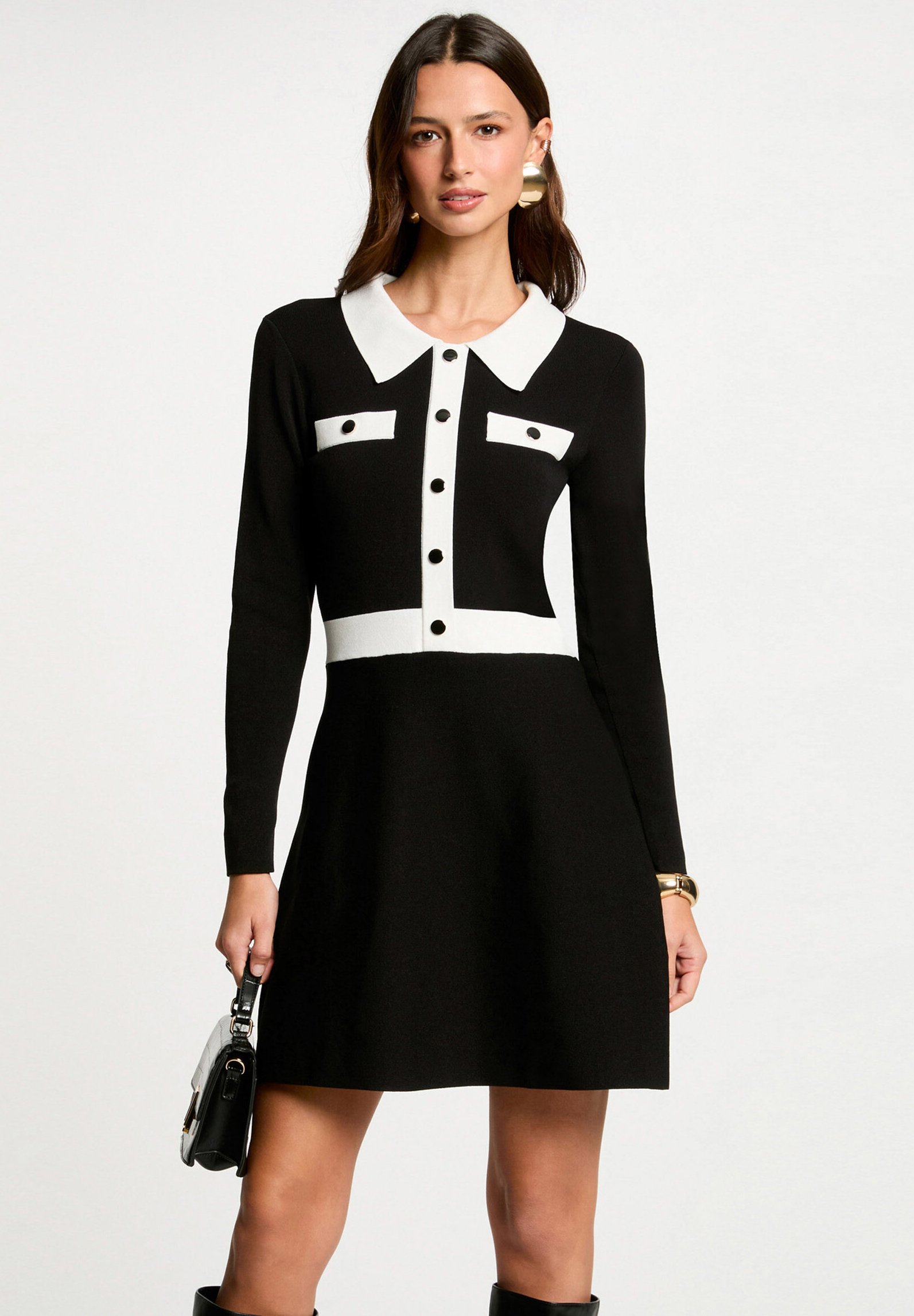 Morgan A LINE MINI - Shirt dress - noir/black - Zalando