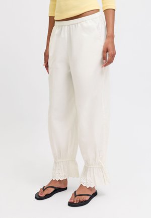 JJXX TROUSERS JXDAISY TROUSERS - Pantaloni - cloud dancer