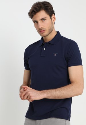 ORIGINAL SLIM RUGGER - Polo - evening blue