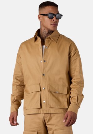 CARGO OVERSIZED CHINO - Shirt - camel