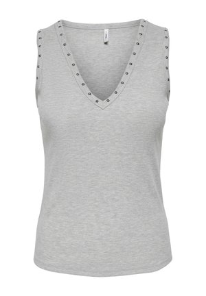 ONLY, TOP ONLROCK TOP - Débardeur - light grey melange