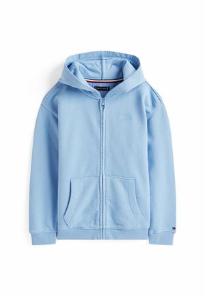 TONAL FLAG EMBROIDERY  - Zip-up sweatshirt - cloudy blue