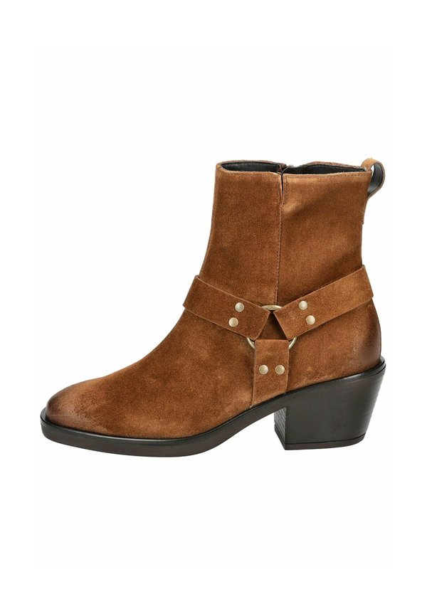 Plateaustiefelette - soft suede toffee
